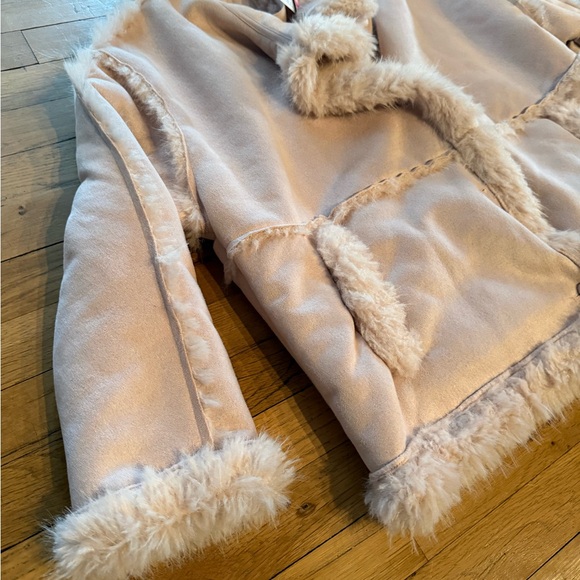 Cider Pink Faux Fur Trim Jacket - Picture 2 of 10